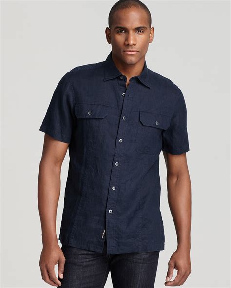 michael kors short sleeve henley|Michael Kors Linen.